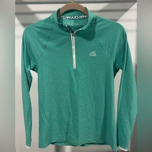 Women’s Peter Millar Golf Quarter-Zip Pullover Lyme Green